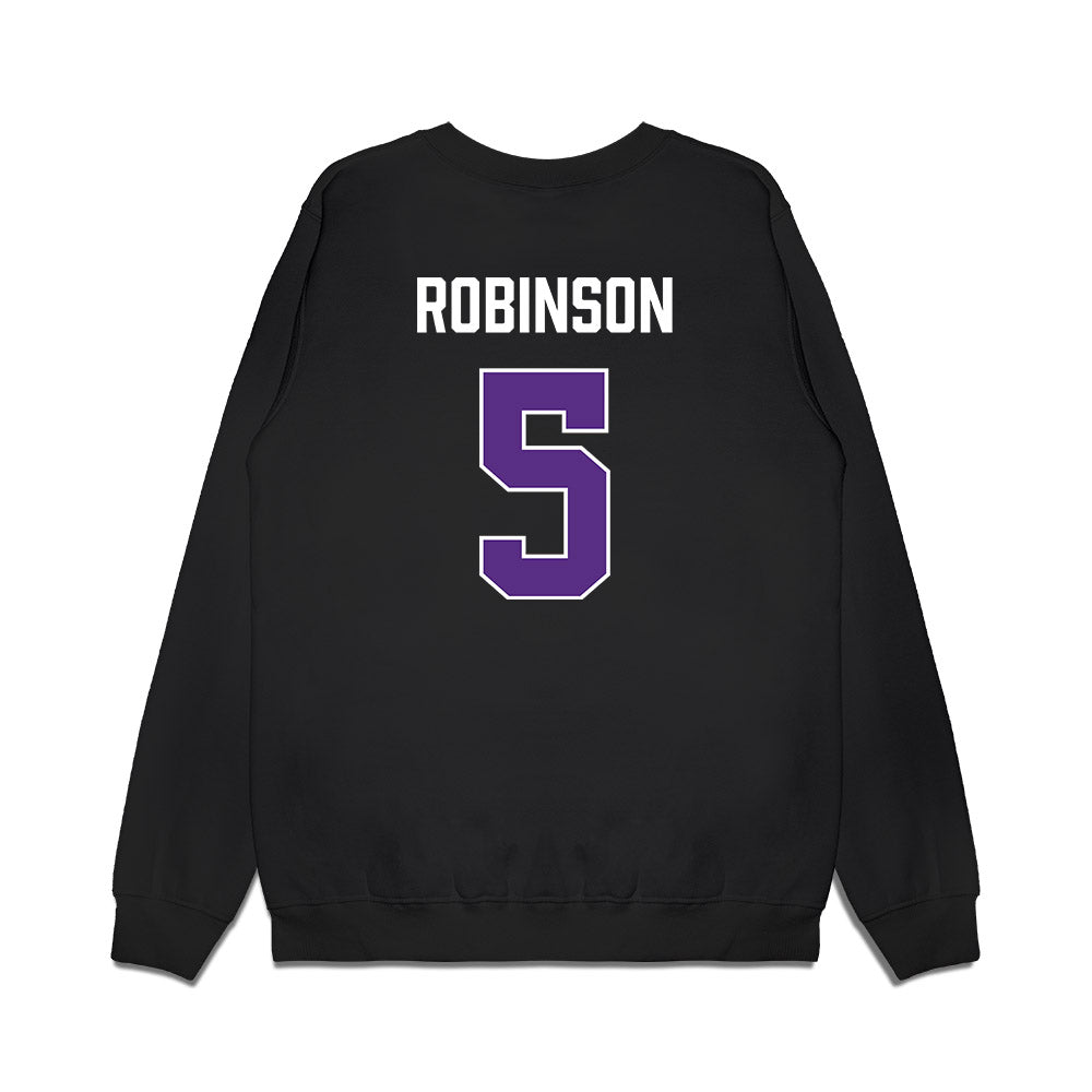 TCU - NCAA Men's Basketball : Micah Robinson - Vintage Basketball Premium Crewneck Sweatshirt-1