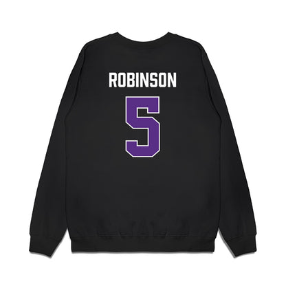 TCU - NCAA Men's Basketball : Micah Robinson - Vintage Basketball Premium Crewneck Sweatshirt-1