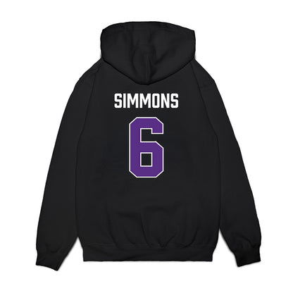 TCU - NCAA Men's Basketball : Ashton Simmons - Vintage Basketball Premium Hooded Sweatshirt-1
