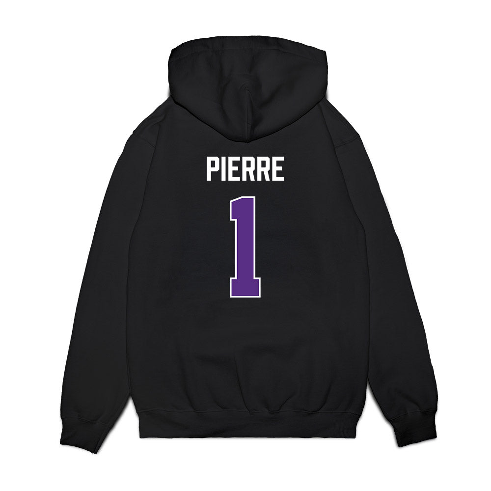 TCU - NCAA Men's Basketball : Jayden Pierre - Vintage Basketball Premium Hooded Sweatshirt-1