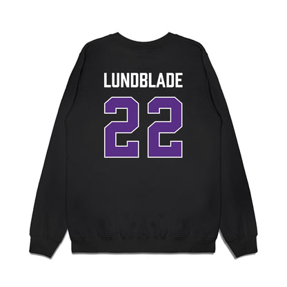 TCU - NCAA Men's Basketball : Tyler Lundblade - Vintage Basketball Premium Crewneck Sweatshirt-1
