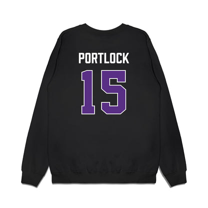 TCU - NCAA Women's Basketball : Sarah Portlock - Vintage Basketball Premium Crewneck Sweatshirt-1