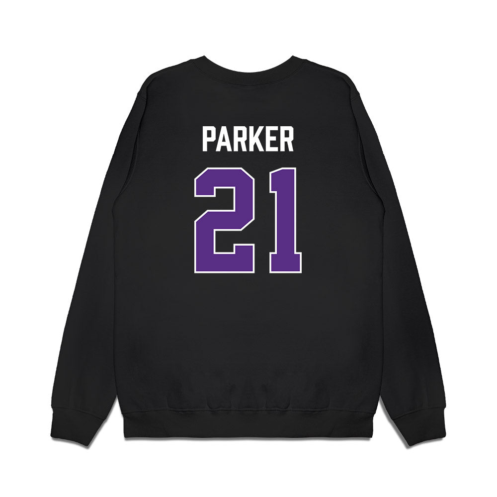 TCU - NCAA Women's Basketball : Taliyah Parker - Vintage Basketball Premium Crewneck Sweatshirt-1