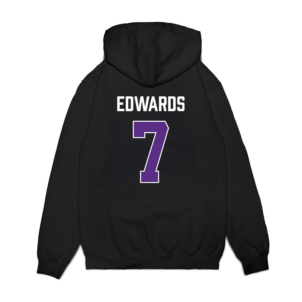 TCU - NCAA Men's Basketball : Kayden Edwards - Vintage Basketball Premium Hooded Sweatshirt-1
