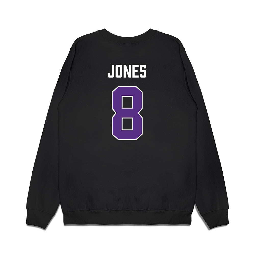 TCU - NCAA Men's Basketball : Robert Jones - Vintage Basketball Premium Crewneck Sweatshirt-1