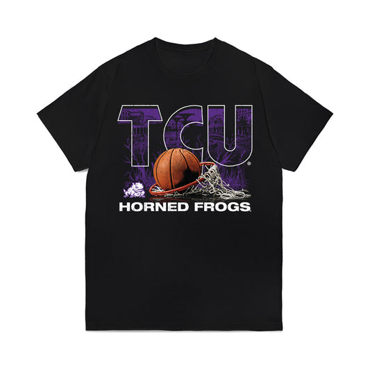 TCU - NCAA Men's Basketball : Adam Stewart - Vintage Basketball Comfort Colors T-Shirt-0