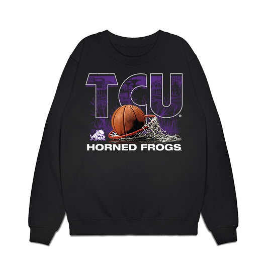 TCU - NCAA Men's Basketball : Ashton Simmons - Vintage Basketball Premium Crewneck Sweatshirt-0