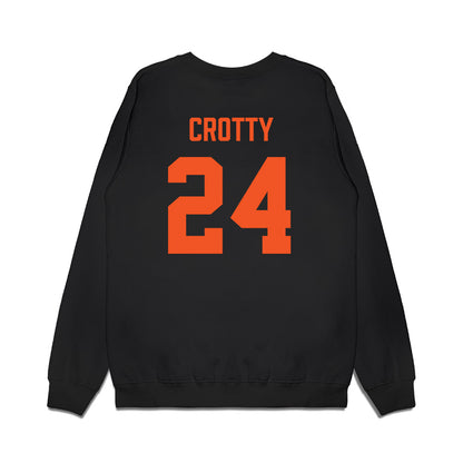 Oklahoma State - NCAA Men's Basketball : Ryan Crotty - Vintage Basketball Premium Crewneck Sweatshirt-1