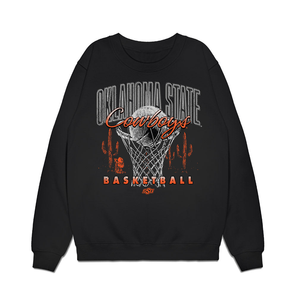 Oklahoma State - NCAA Men's Basketball : Ryan Crotty - Vintage Basketball Premium Crewneck Sweatshirt-0