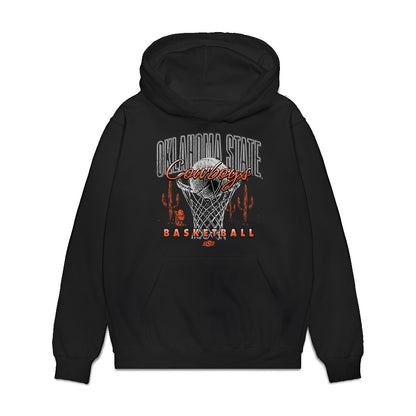 Oklahoma State - NCAA Men's Basketball : Andrija Vukovic - Vintage Basketball Premium Hooded Sweatshirt-0