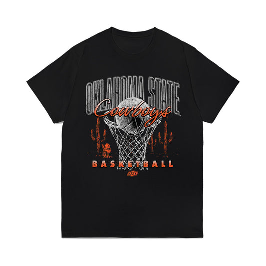 Oklahoma State - NCAA Men's Basketball : Benjamin Ahmed - Vintage Basketball Comfort Colors T-Shirt-0