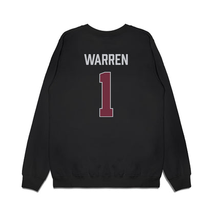 Mississippi State - NCAA Men's Basketball : Dellquan Warren - Vintage Basketball Premium Crewneck Sweatshirt-1