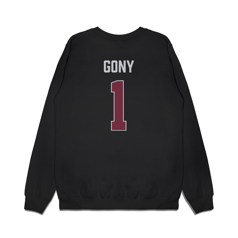 Mississippi State - NCAA Women's Basketball : Nyayongah Gony - Vintage Basketball Premium Crewneck Sweatshirt-1