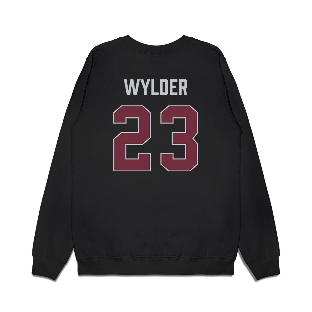 Mississippi State - NCAA Women's Basketball : Faith Wylder - Vintage Basketball Premium Crewneck Sweatshirt-1