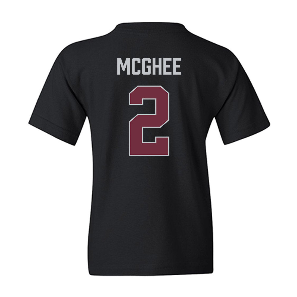 Mississippi State - NCAA Men's Basketball : Jaborri Mcghee - Vintage Basketball Youth T-Shirt-1