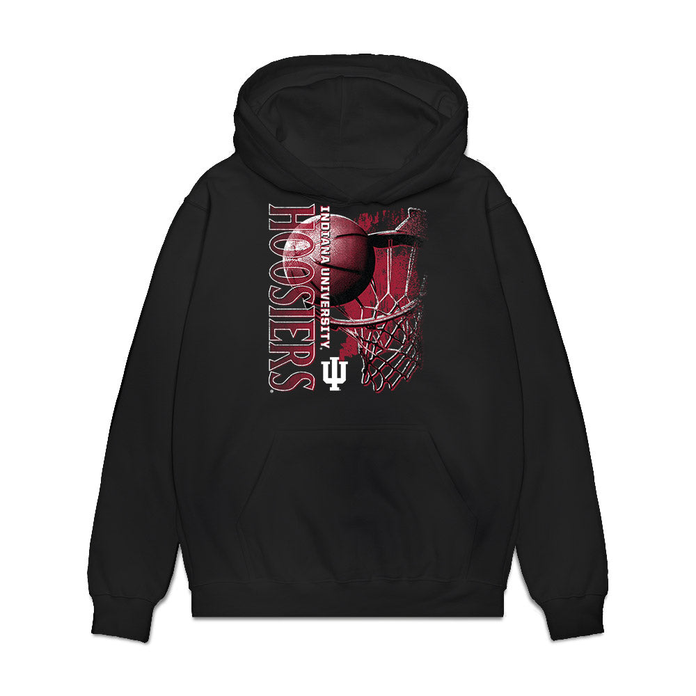 Indiana - NCAA Men's Basketball : Jasai Miles - Vintage Basketball Premium Hooded Sweatshirt-0