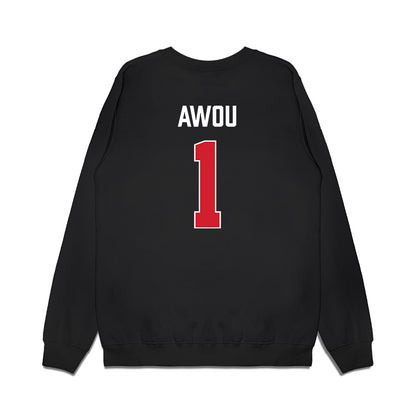 NC State - NCAA Women's Basketball : Lorena Awou - Vintage Shersey Premium Crewneck Sweatshirt-1