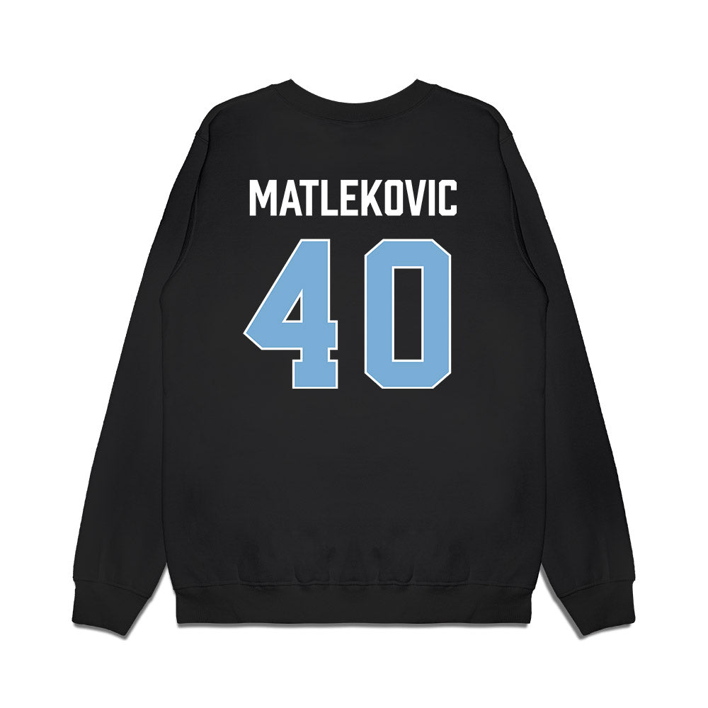 UNC - NCAA Men's Basketball : Ivan Matlekovic - Vintage Shersey Premium Crewneck Sweatshirt-1