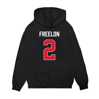 Texas Tech - NCAA Women's Basketball : Kilah Freelon - Vintage Basketball Premium Hooded Sweatshirt-1