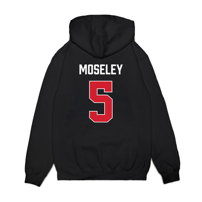 Texas Tech - NCAA Men's Basketball : Josiah Moseley - Vintage Basketball Premium Hooded Sweatshirt-1