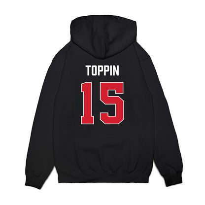 Texas Tech - NCAA Men's Basketball : JT Toppin - Vintage Basketball Premium Hooded Sweatshirt-1