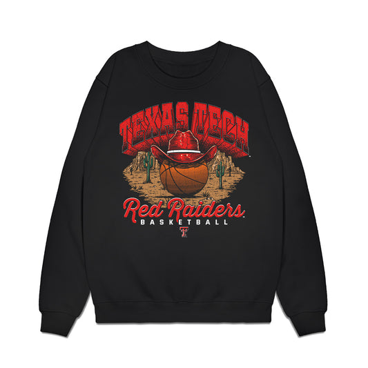 Texas Tech - NCAA Men's Basketball : Donovan Atwell - Vintage Basketball Premium Crewneck Sweatshirt-0