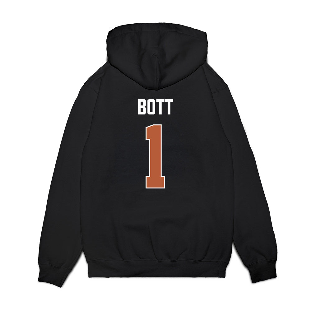 Texas - NCAA Men's Basketball : Cole Bott - Vintage Basketball Premium Hooded Sweatshirt-1