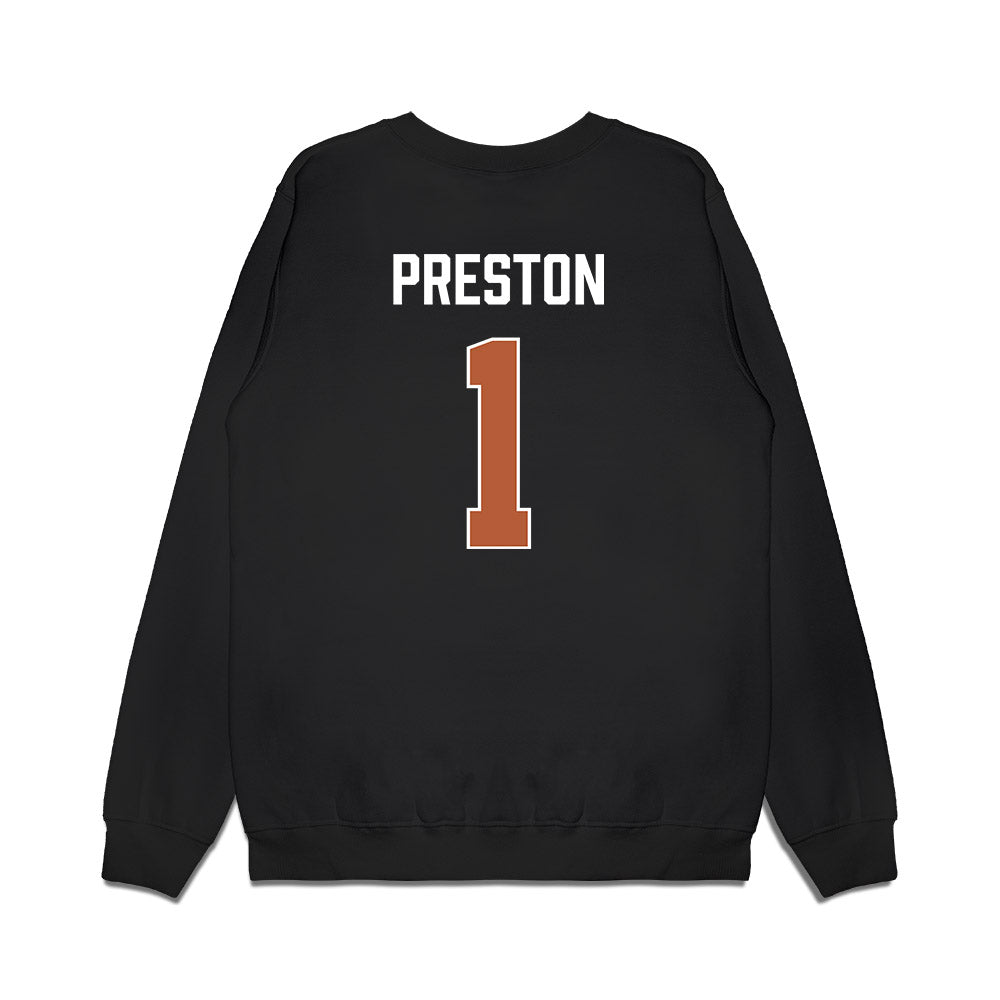 Texas - NCAA Women's Basketball : Bryanna Preston - Vintage Basketball Premium Crewneck Sweatshirt-1