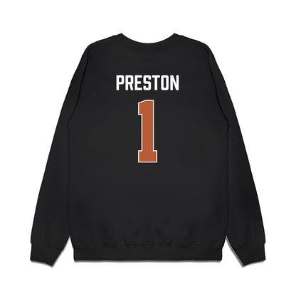 Texas - NCAA Women's Basketball : Bryanna Preston - Vintage Basketball Premium Crewneck Sweatshirt-1