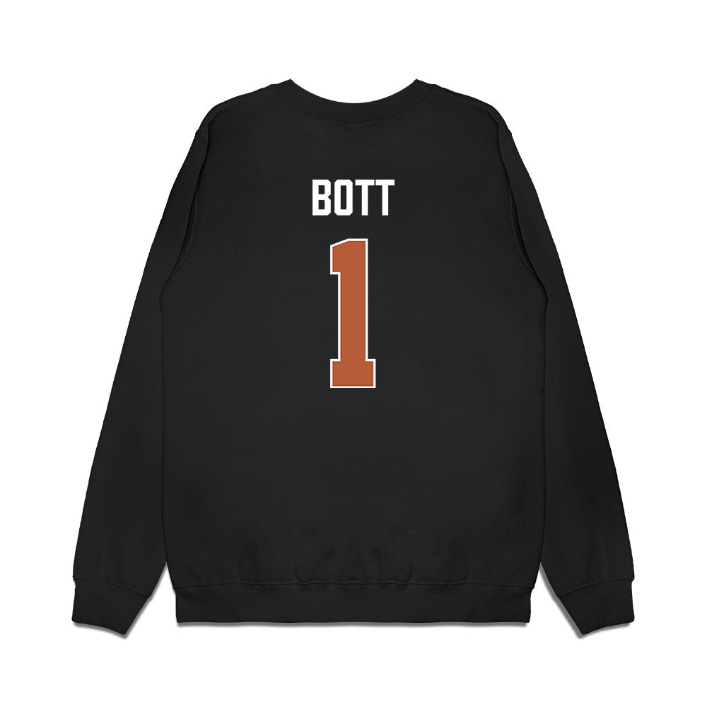 Texas - NCAA Men's Basketball : Cole Bott - Vintage Basketball Premium Crewneck Sweatshirt-1