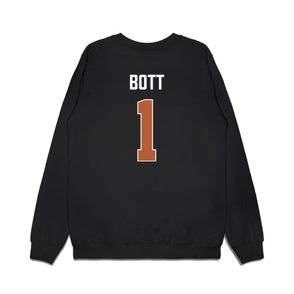 Texas - NCAA Men's Basketball : Cole Bott - Vintage Basketball Premium Crewneck Sweatshirt-1