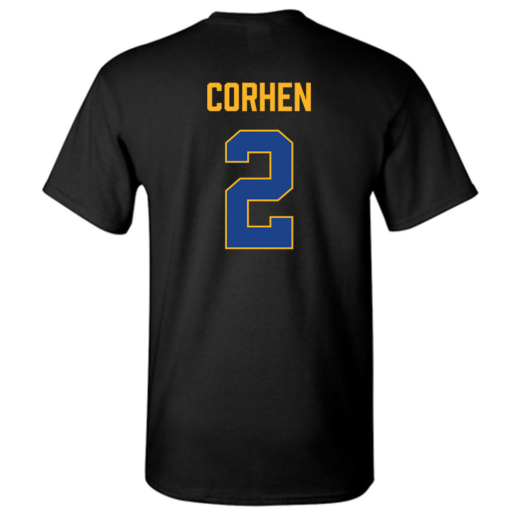Pittsburgh - NCAA Men's Basketball : Cam Corhen - Vintage Shersey T-Shirt-1