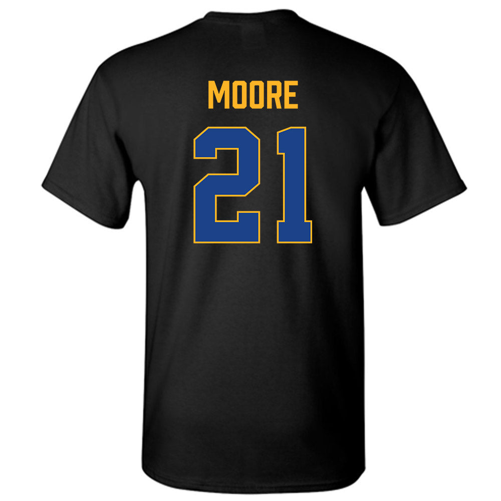 Pittsburgh - NCAA Men's Basketball : Macari Moore - Vintage Shersey T-Shirt-1