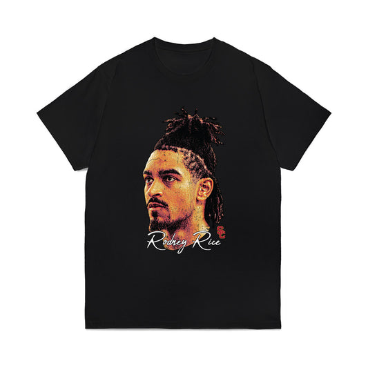 USC - NCAA Men's Basketball : Rodney Rice - Game Face Comfort Colors T-Shirt-0