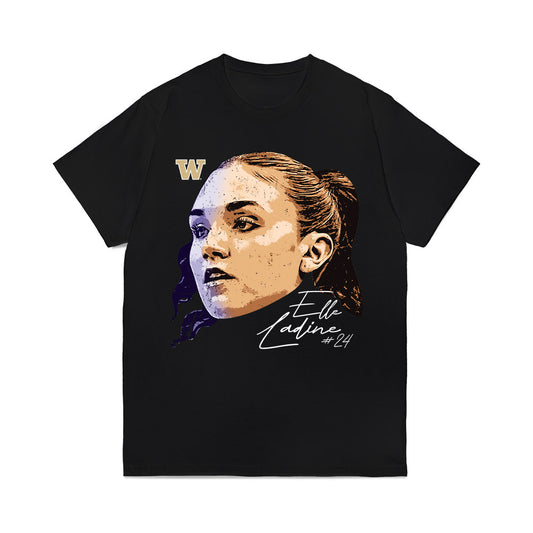 Washington - NCAA Women's Basketball : Elle Ladine - Game Face Comfort Colors T-Shirt-0