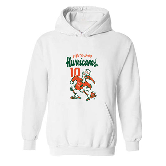 Miami - NCAA Football : Malachi Toney - Hooded Sweatshirt-0