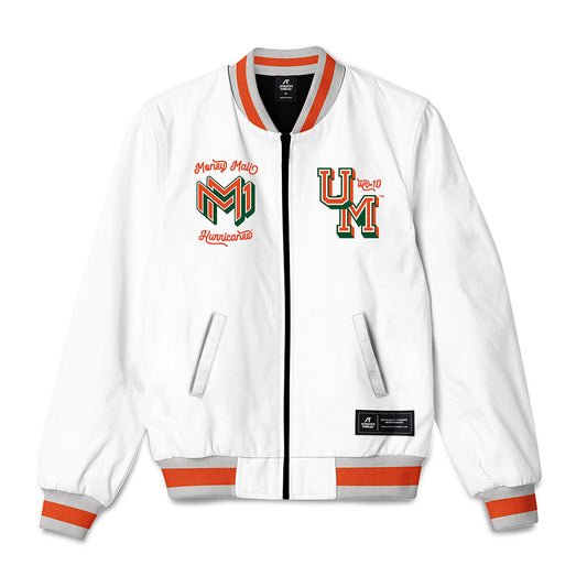 Miami - NCAA Football : Malachi Toney - Bomber Jacket-0