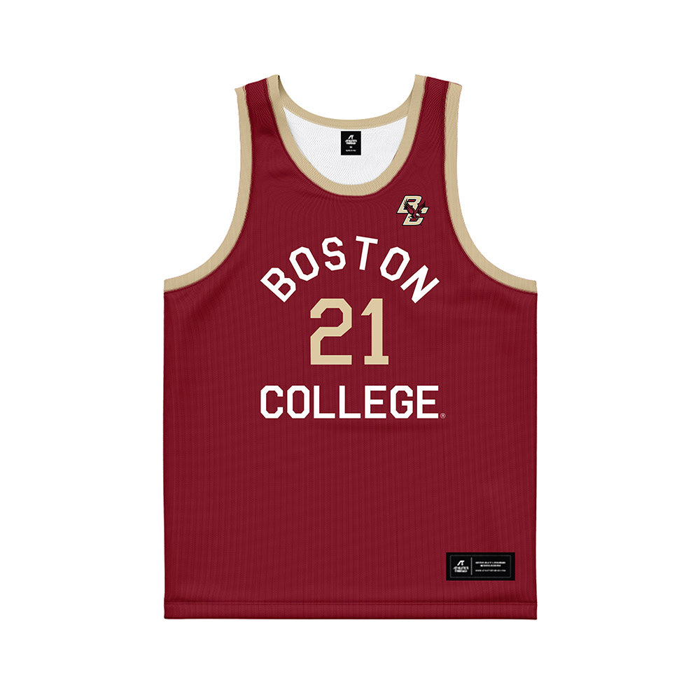 Boston College - NCAA Men's Basketball : Will Eggemeier - Hardwood Reissue Basketball Jersey-0