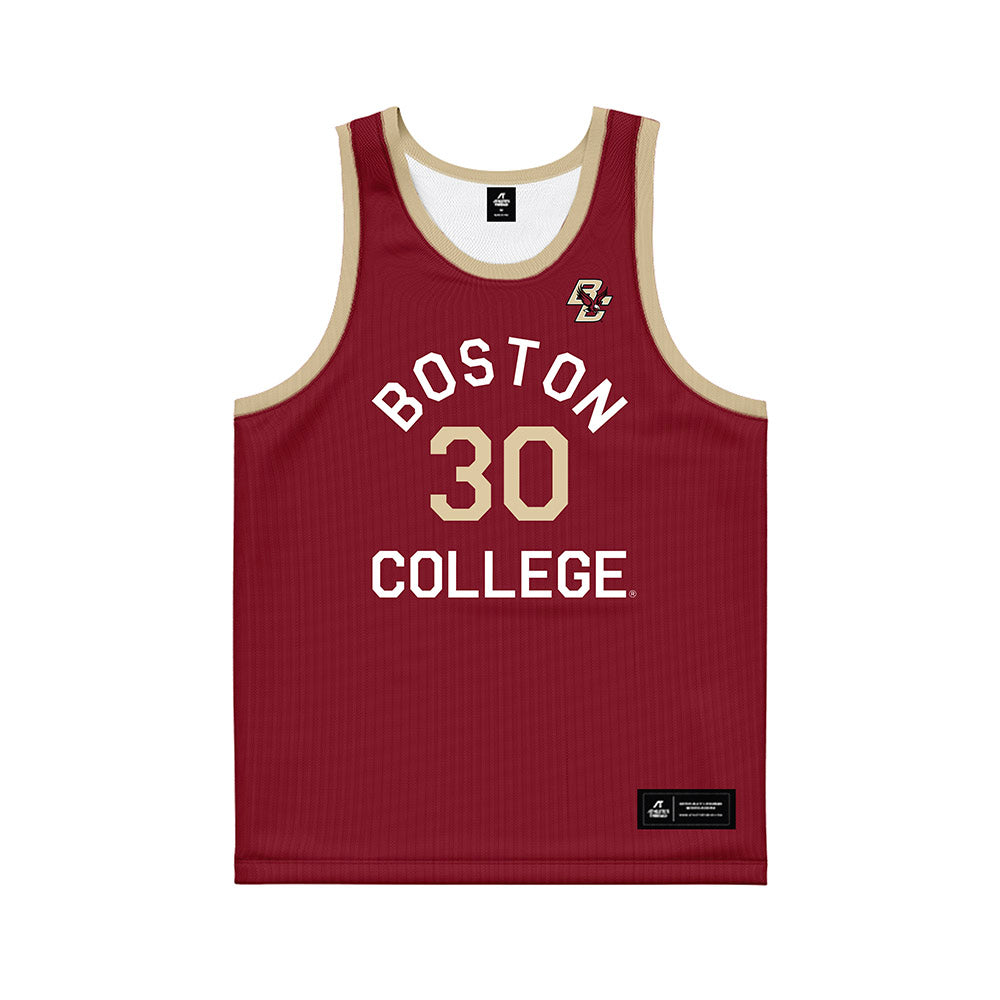 Boston College - NCAA Men's Basketball : Caleb Steger - Hardwood Reissue Basketball Jersey-0
