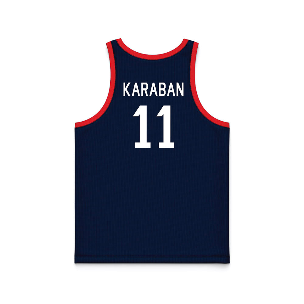 UConn - NCAA Men's Basketball : Alex Karaban - Hardwood Reissue Basketball Jersey-1