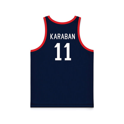 UConn - NCAA Men's Basketball : Alex Karaban - Hardwood Reissue Basketball Jersey-1