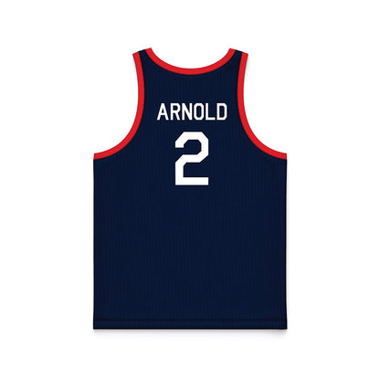 UConn - NCAA Women's Basketball : KK Arnold - Hardwood Reissue Basketball Jersey-1