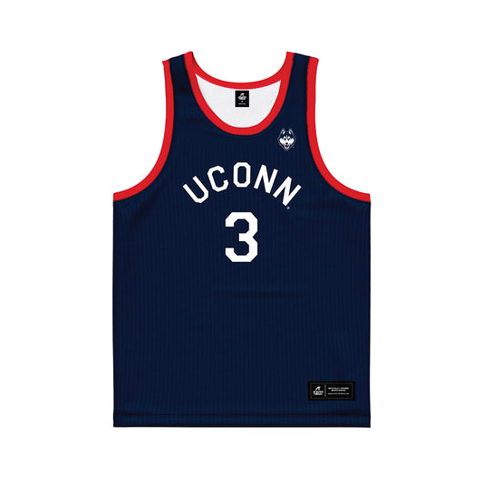 UConn - NCAA Men's Basketball : Jaylin Stewart - Hardwood Reissue Basketball Jersey-0
