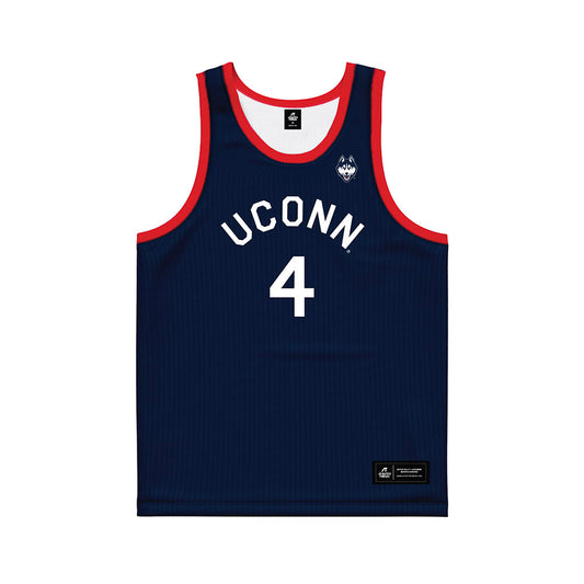 UConn - NCAA Men's Basketball : Dwayne Koroma - Hardwood Reissue Basketball Jersey-0