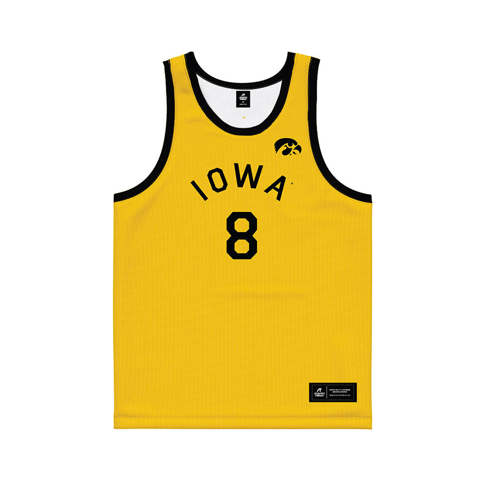 Iowa - NCAA Women's Basketball : Journey Houston - Hardwood Reissue Basketball Jersey-0