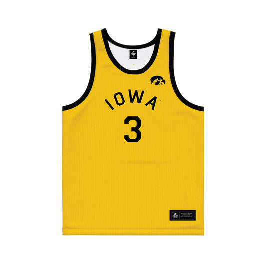 Iowa - NCAA Men's Basketball : Cam Manyawu - Hardwood Reissue Basketball Jersey-0
