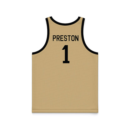Wake Forest - NCAA Women's Basketball : Raven Preston - Hardwood Reissue Basketball Jersey-1