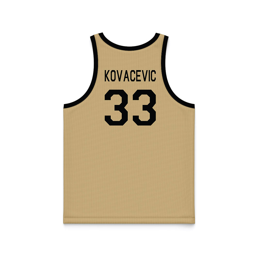 Wake Forest - NCAA Men's Basketball : Dimitrije Kovacevic - Hardwood Reissue Basketball Jersey-1