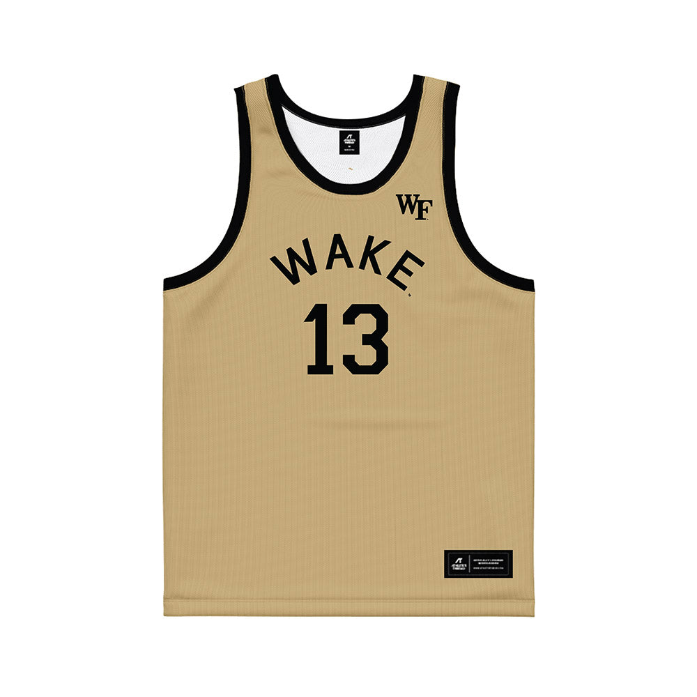 Wake Forest - NCAA Men's Basketball : Cooper Schwieger - Hardwood Reissue Basketball Jersey-0