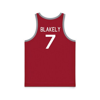 WSU - NCAA Men's Basketball : Dieume Blakely - Hardwood Reissue Basketball Jersey-1